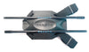 Spine cueing device with straps that allow you to wear it like a backpack. The metal beam that keeps your spine aligned are connected to a middle base section that comfortably keeps your spine aligned while working out or performing physical therapy